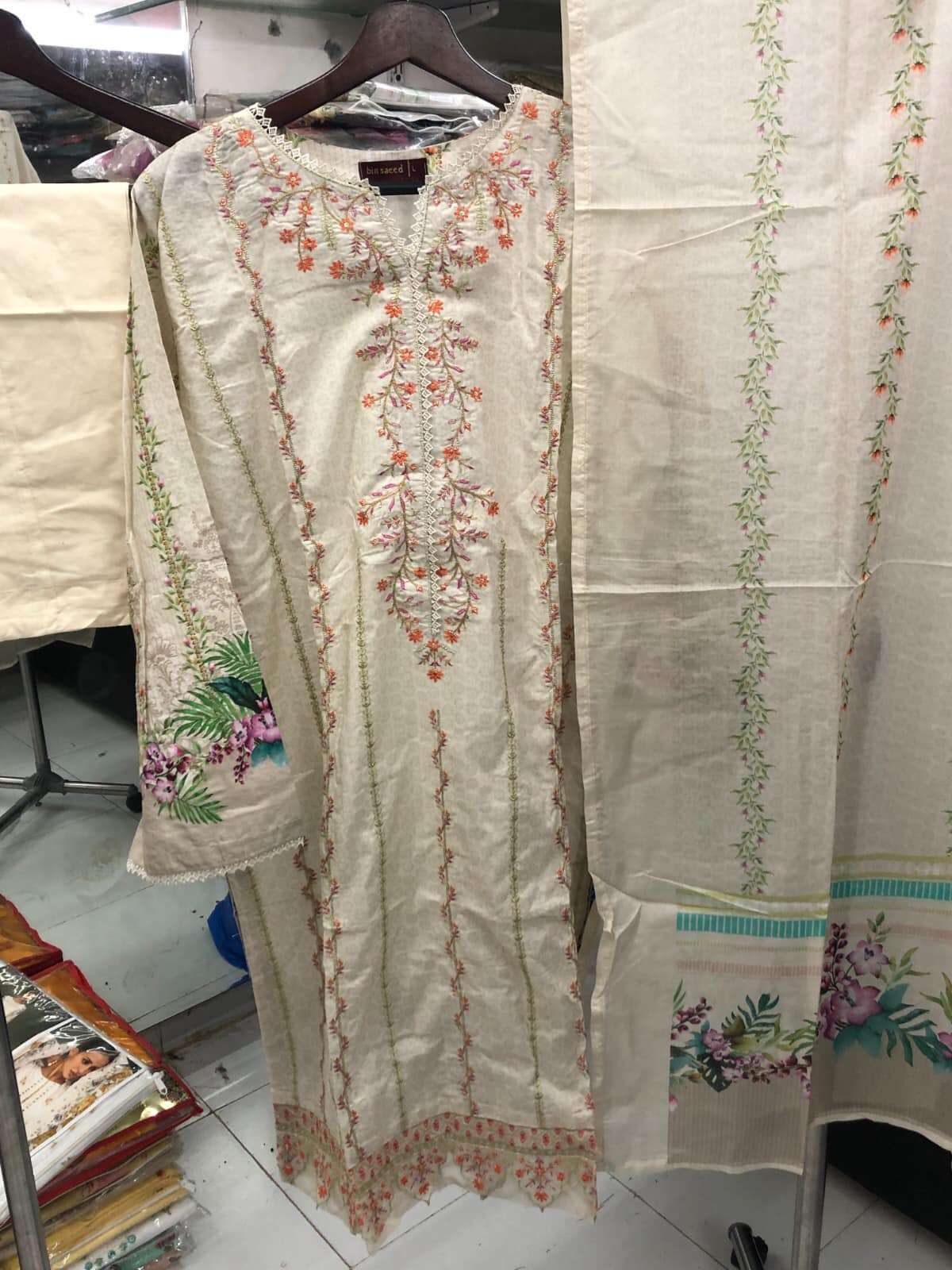 Bin Saeed lawns Ready to wear Stitched